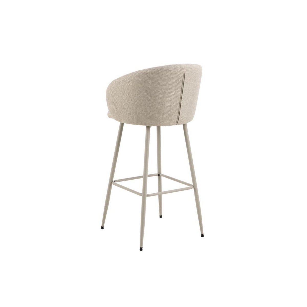 Tabourets de bar avec accoudoirs en tissu beige (lot de 2) - BLAIR beige, HELLIN, DEPUIS 1862
