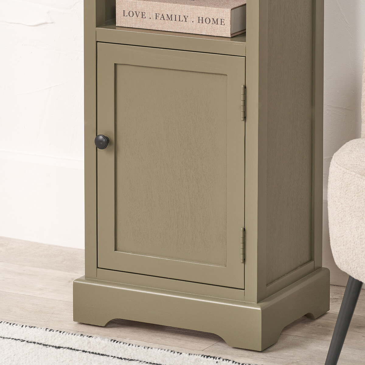 Cotsen Pine Wood Slim Display Unit olive green, SO'HOME