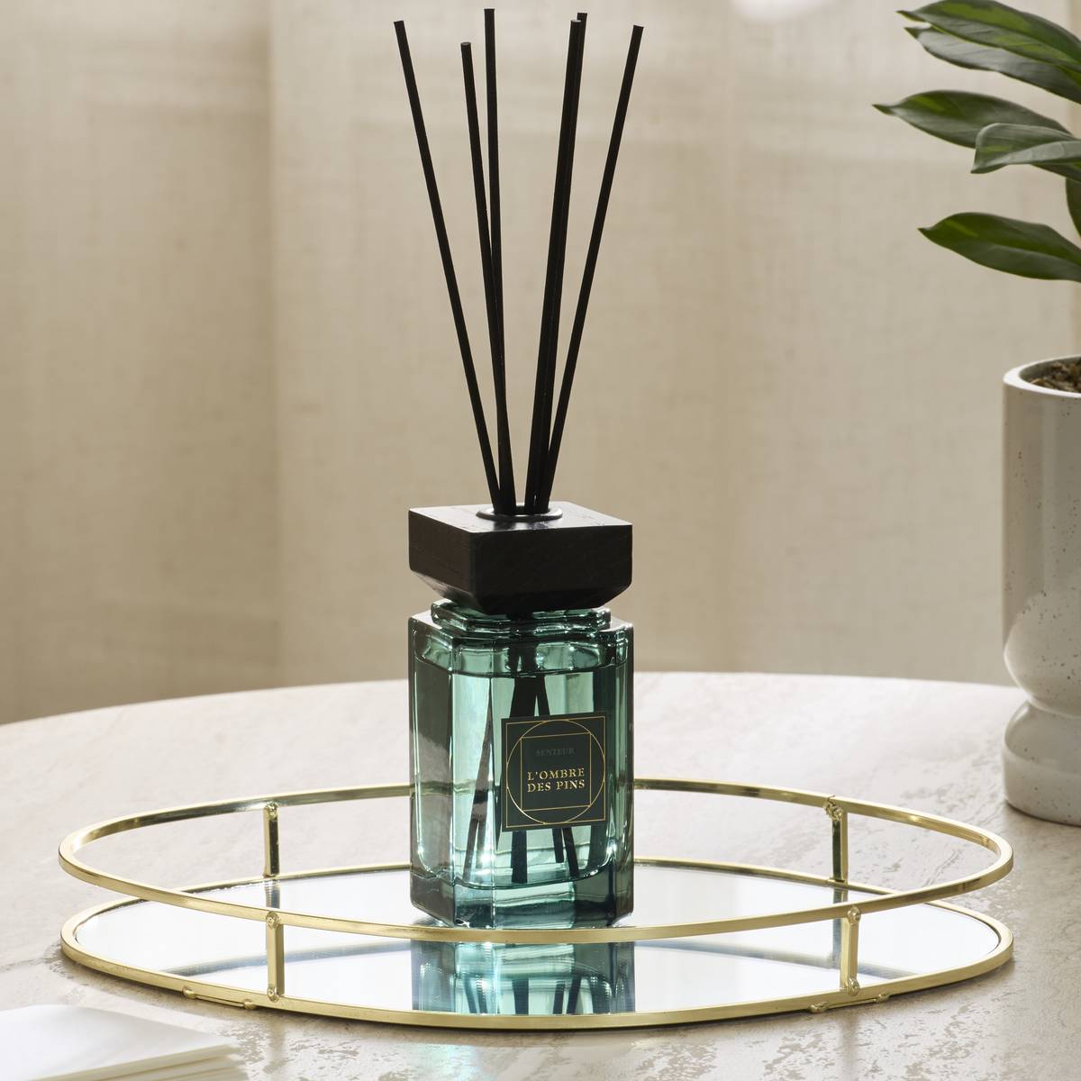 Diffuseur en verre LEONAR vert, ATMOSPHERA