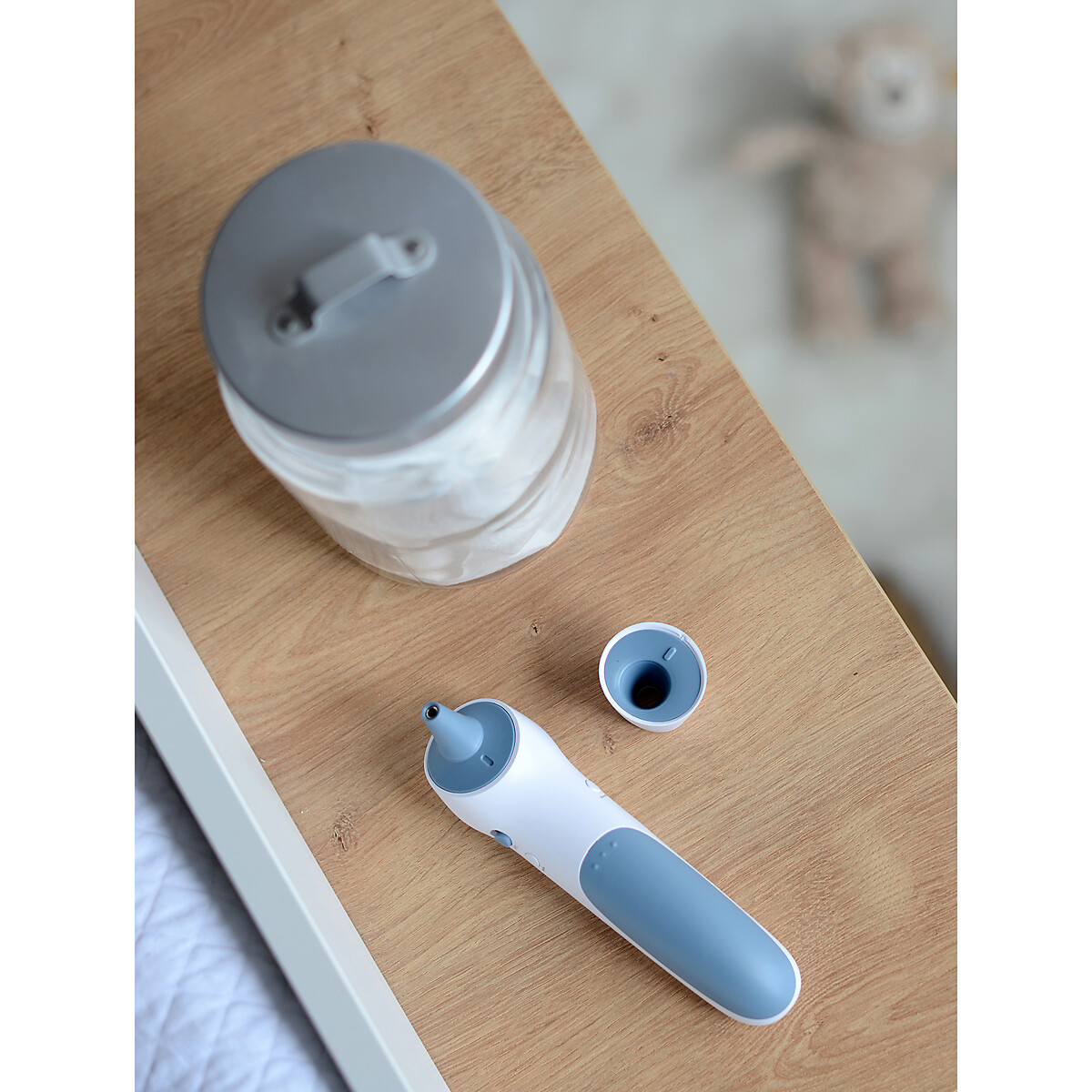 Thermomètre infrarouge auriculaire et frontal blanc/bleu, BEABA