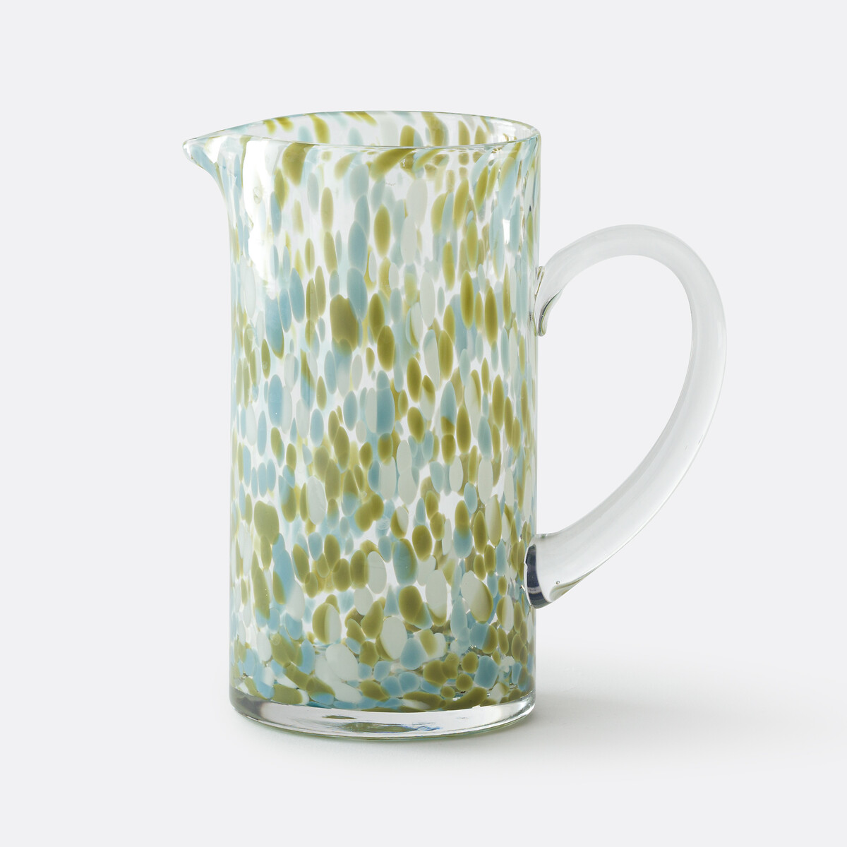 Carafe en verre moucheté, Dotio vert/bleu, LA REDOUTE INTERIEURS