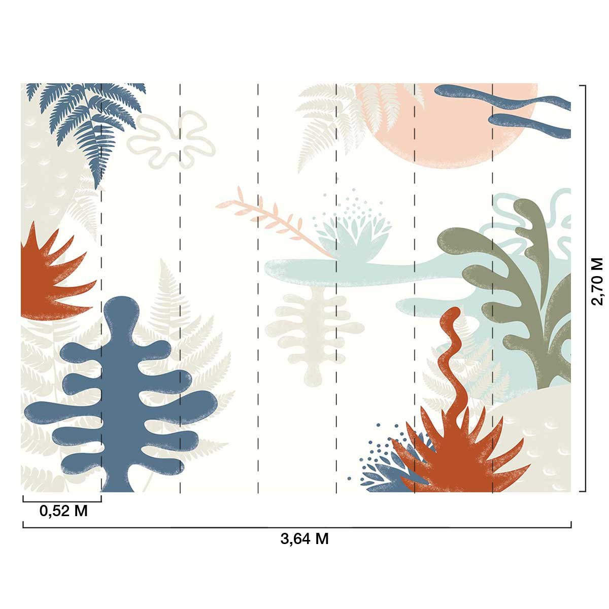 Papier peint fond aquatique intissé, HEXOA