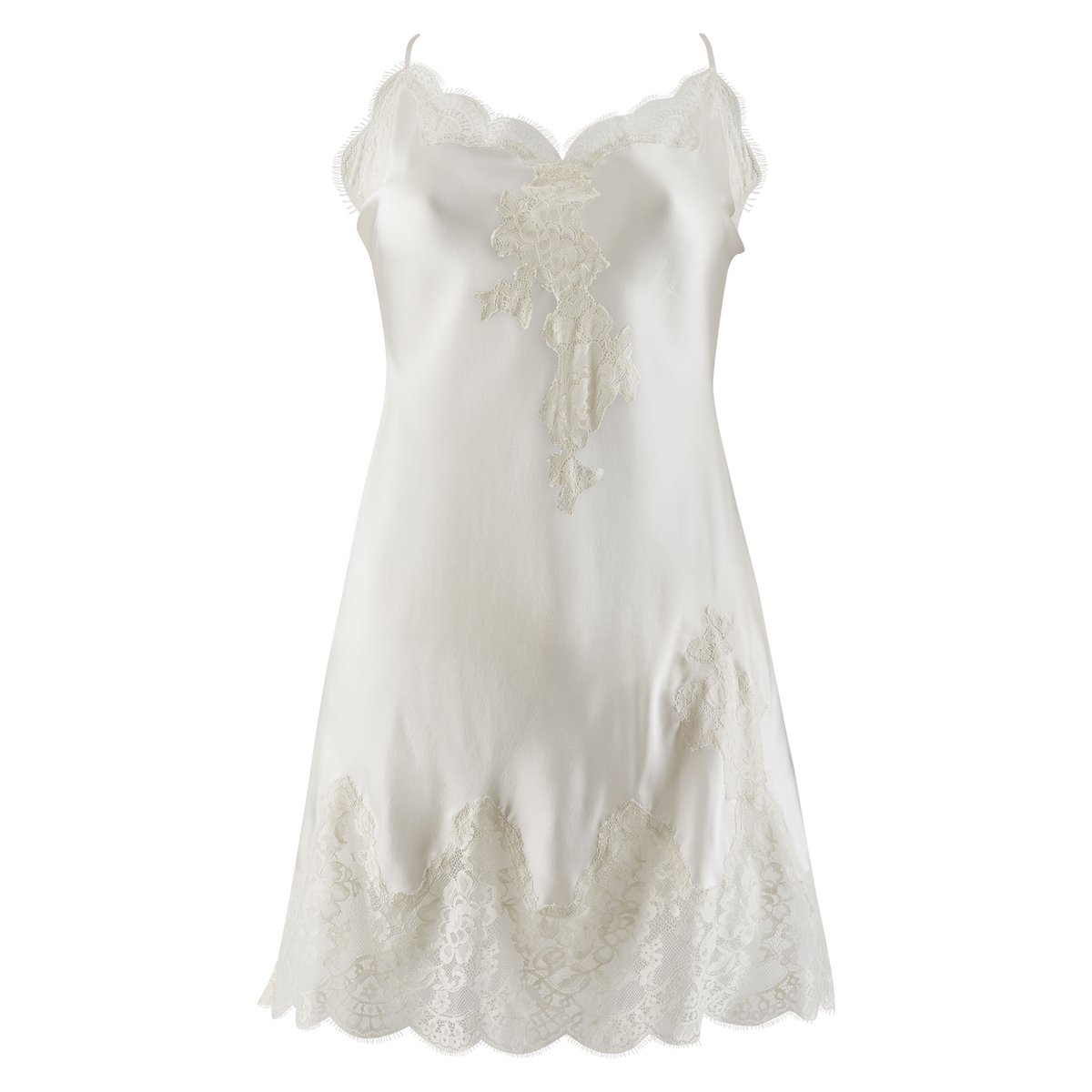 Nuisette en soie Toi mon Amour blanc, AUBADE