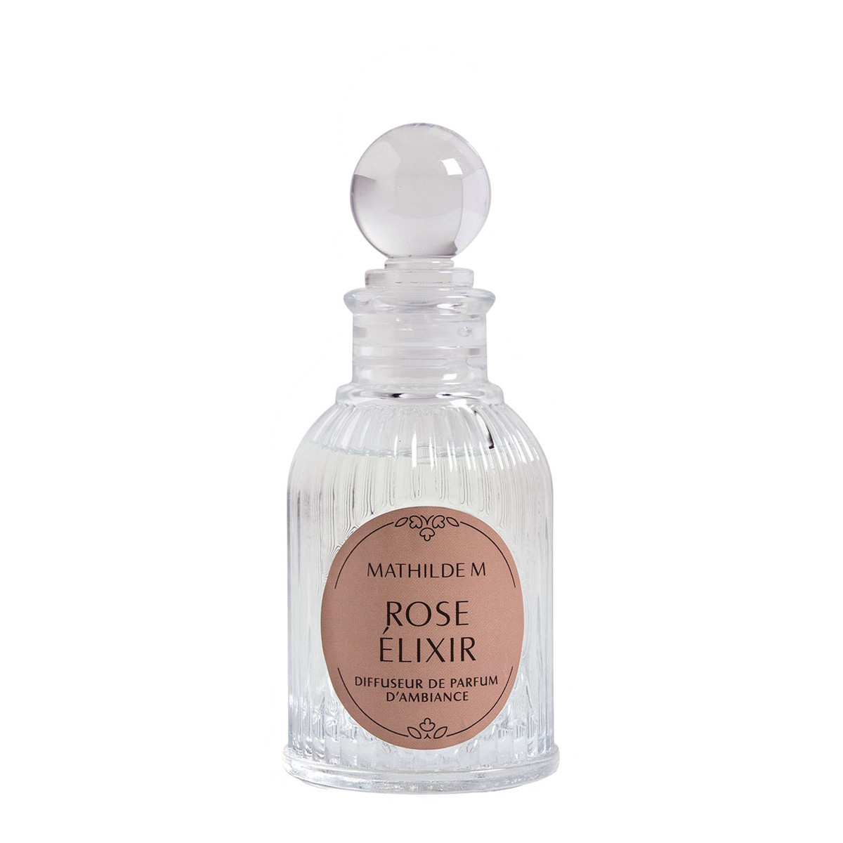 Diffuseur de parfum d'ambiance Rose Élixir transparent, MATHILDE M