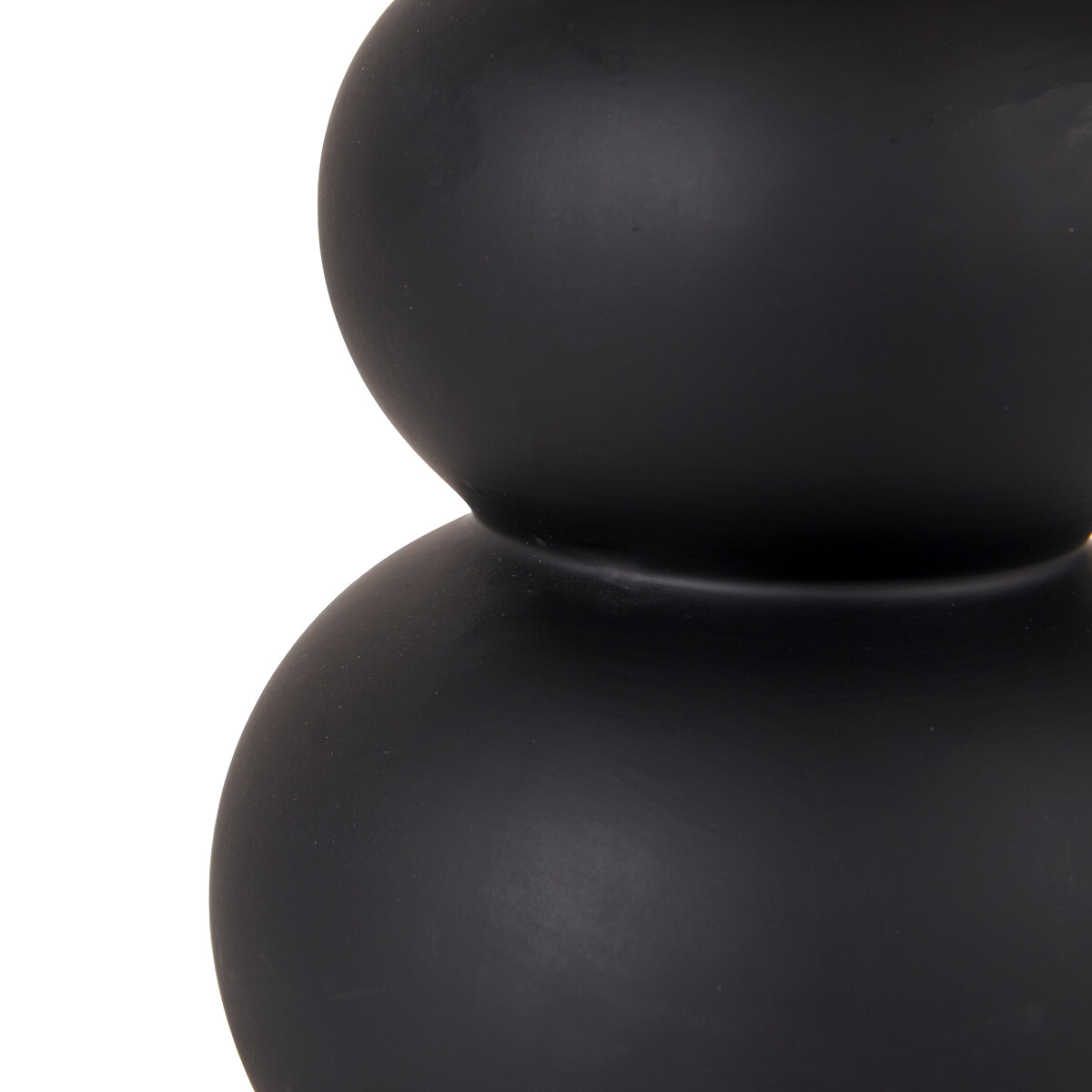 Arielle Curved Bottle Ceramic Table Lamp black, ÉDITÉ