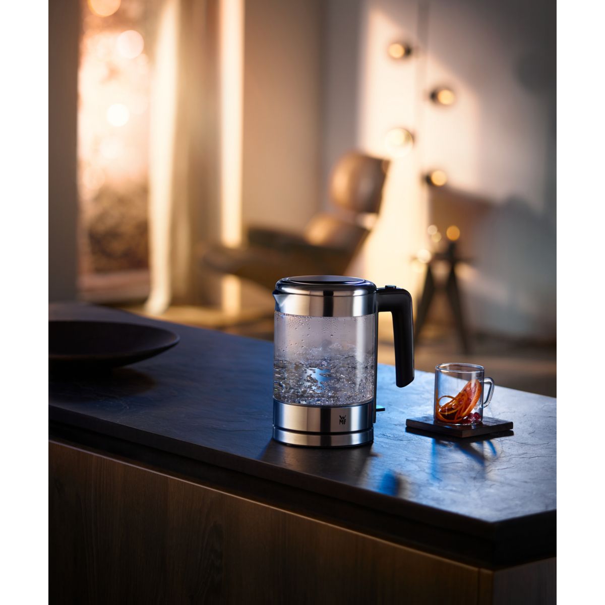 Bouilloire kitchen minis en verre transparent / cristal, WMF