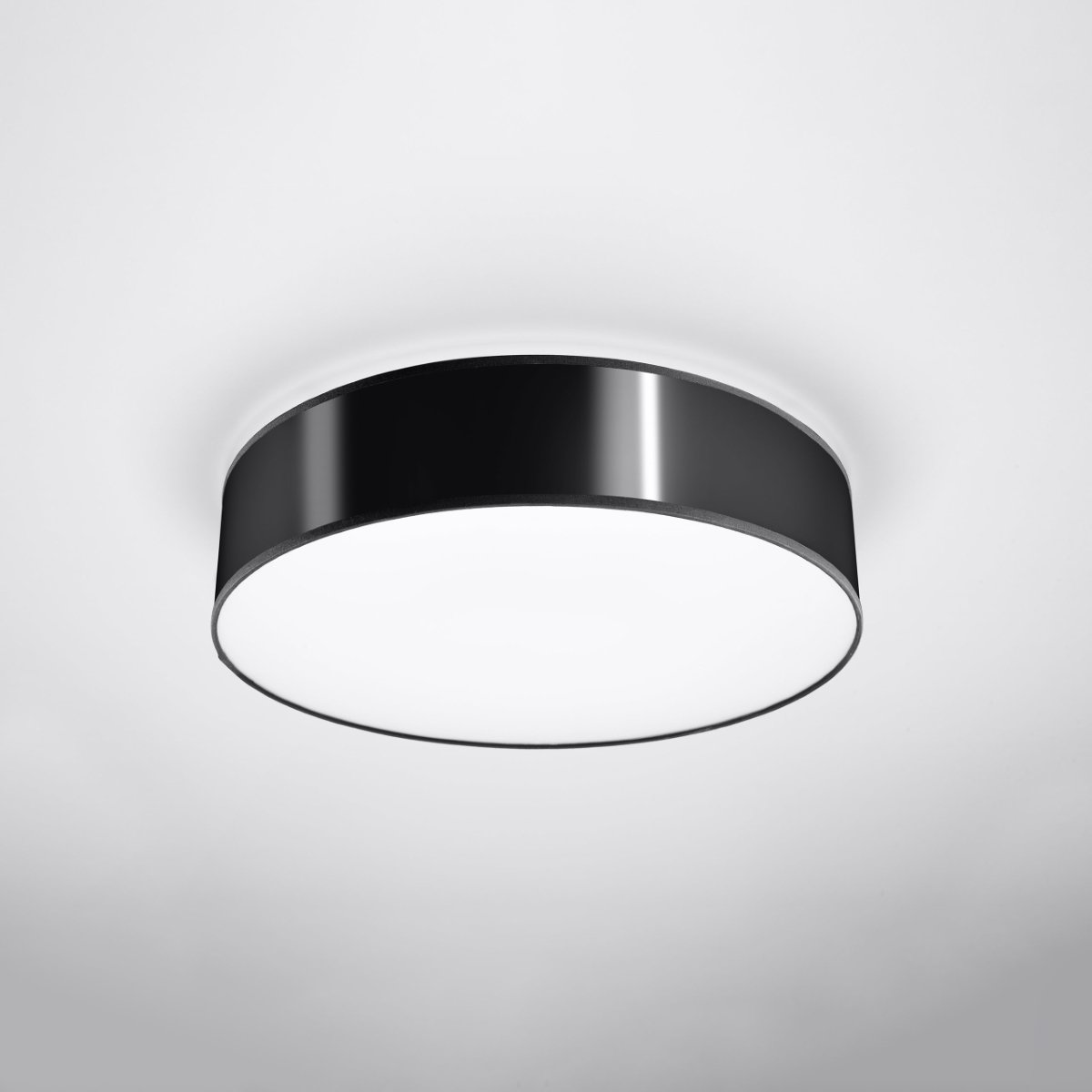 Plafonnier PVC Noir E27 3 Arena noir, EDEN