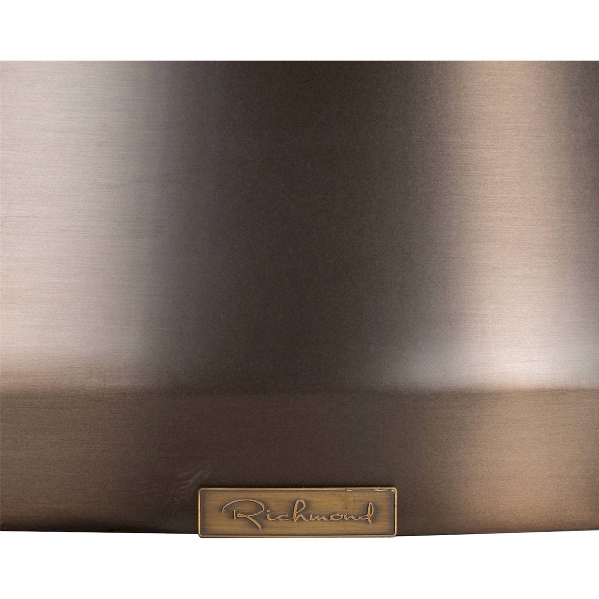 Table ronde effet marbre et acier inoxydable beige marbré pied bronze élégant, RECOLLECTION
