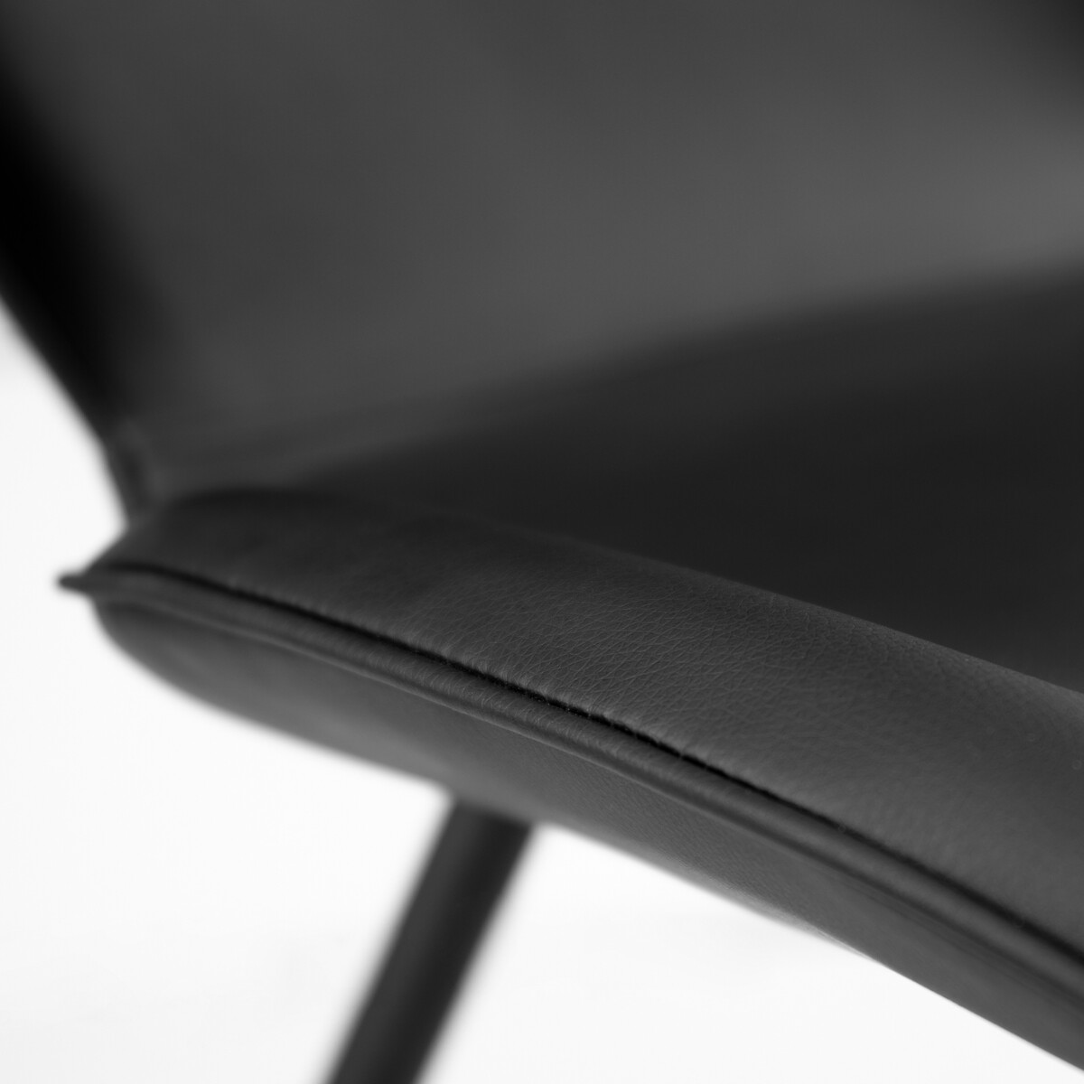 Cyrus Faux Leather Dining Chairs (Set of 2) black, SO'HOME