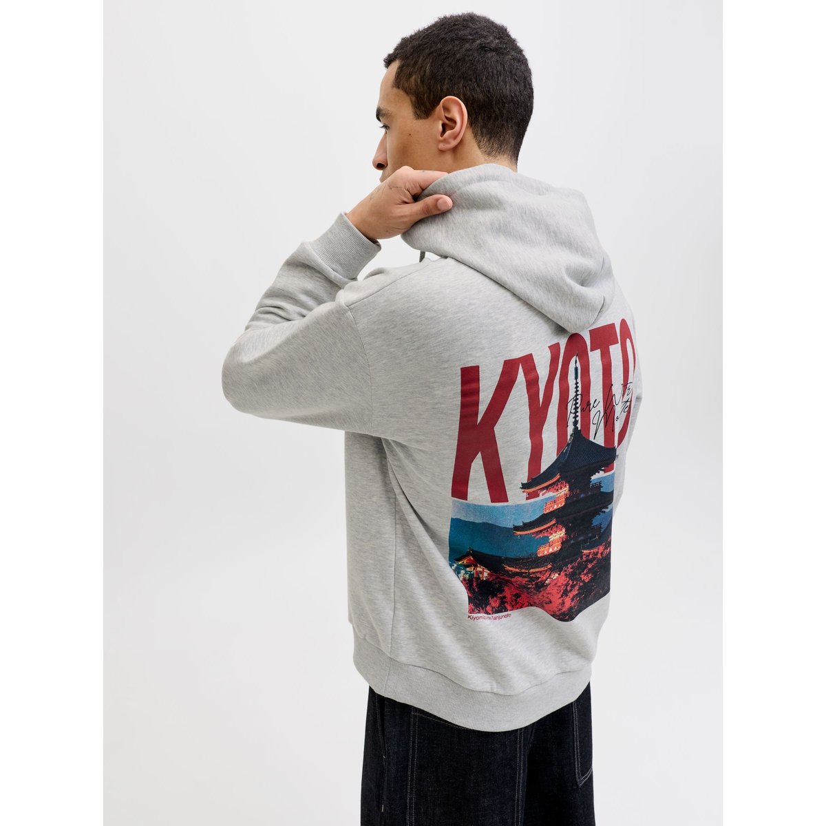 Sweat À Capuche grise - light grey melange, JACK & JONES