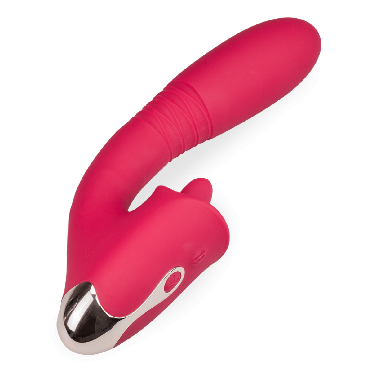 Vibromasseur puissant rabbit va-et-vient et langue Flore rouge, LOVE AND VIBES
