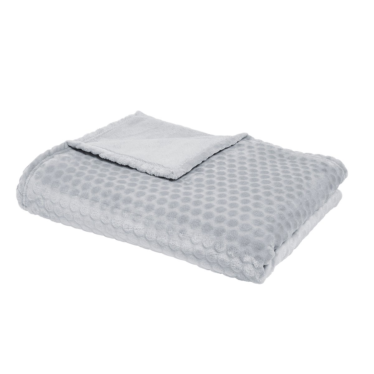 Plaid embossé uni ESSENTIAL gris, TODAY