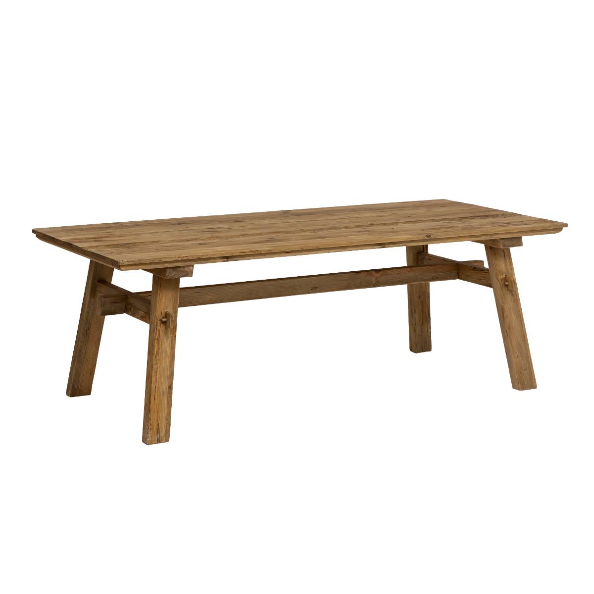 Table à manger en bois de pin BLAISE bois clair, MADE IN MEUBLES 