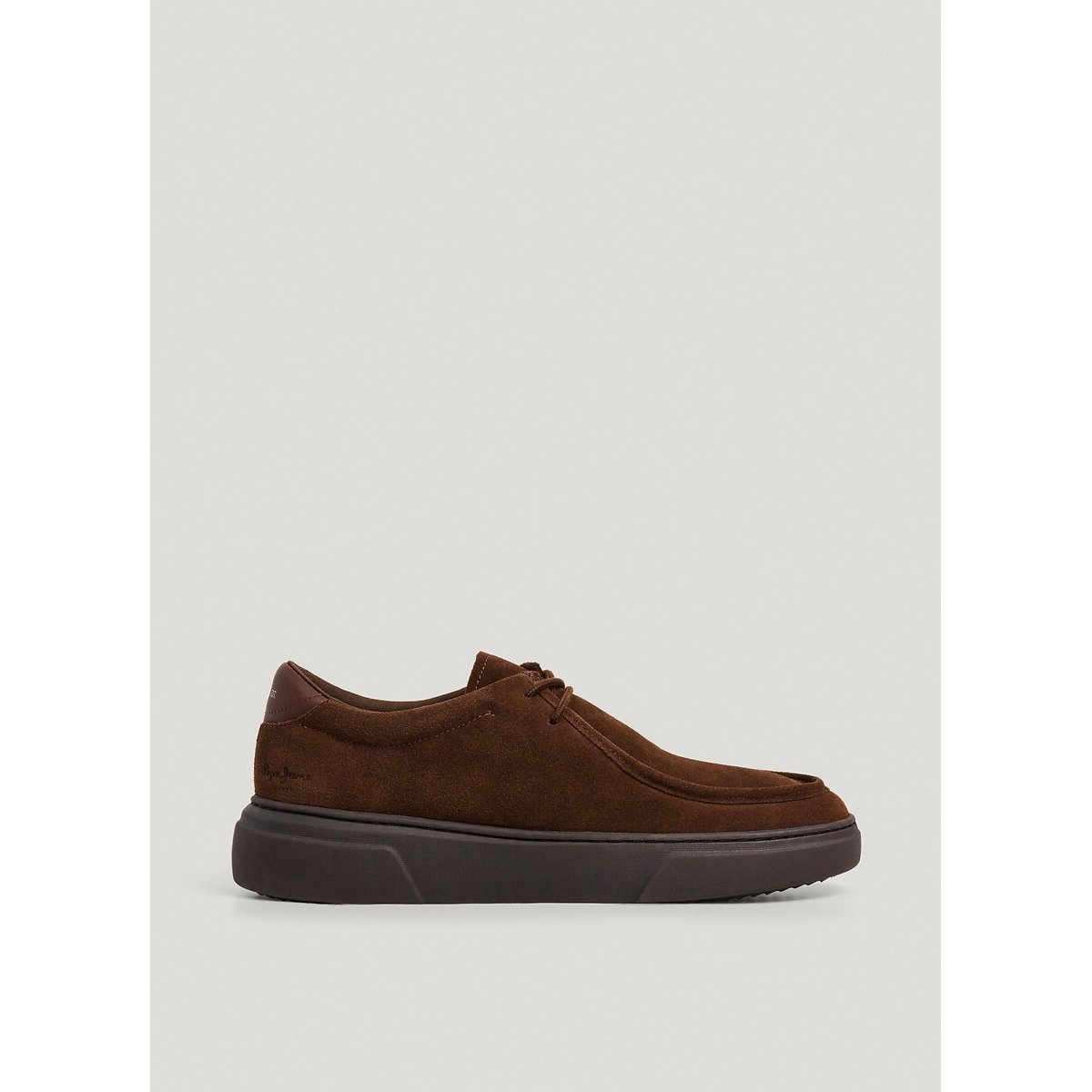 Scarpe da ginnastica in pelle scamosciata, Colins Street marrone, PEPE JEANS