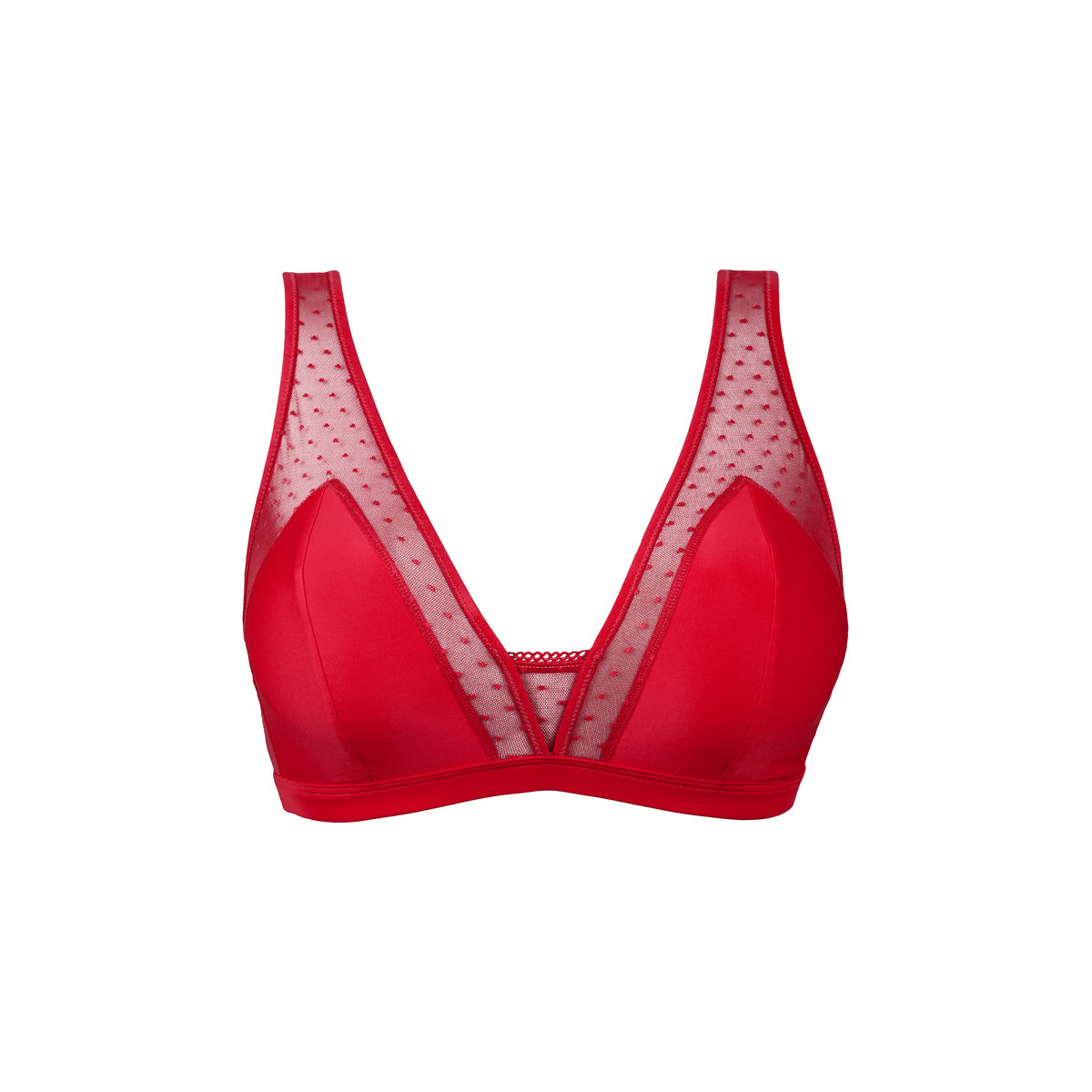 Brassière sans armature Rosie rouge pourpre, MISS SANS COMPLEXE