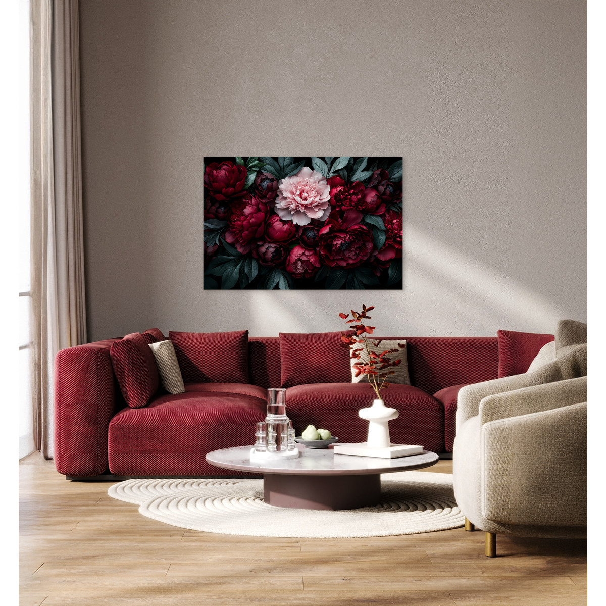 Tableau Sur Toile Roses Élégantes CHARME ROMANTIQUE tableaux sur toile-rose, CEANOTHE