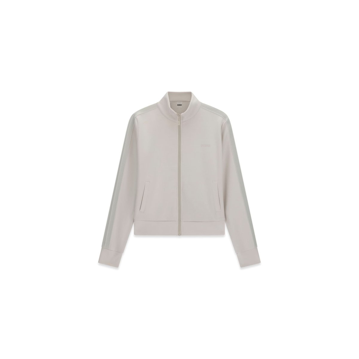 Sweatshirt À Col Montant beige, GUESS