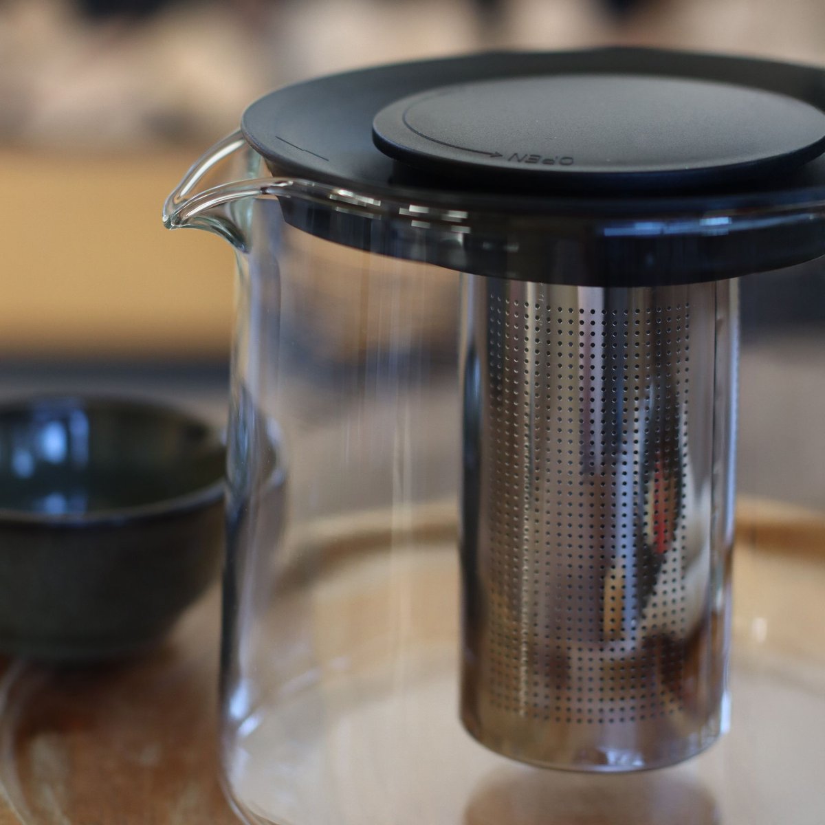 Théière 1,5L en verre avec infuseur, KAMAKURA transparent, NOVASTYL