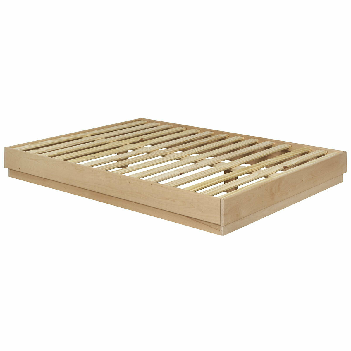 Pack lit avec matelas Bois massif  BAYA bois naturel, AKITEN RETAIL