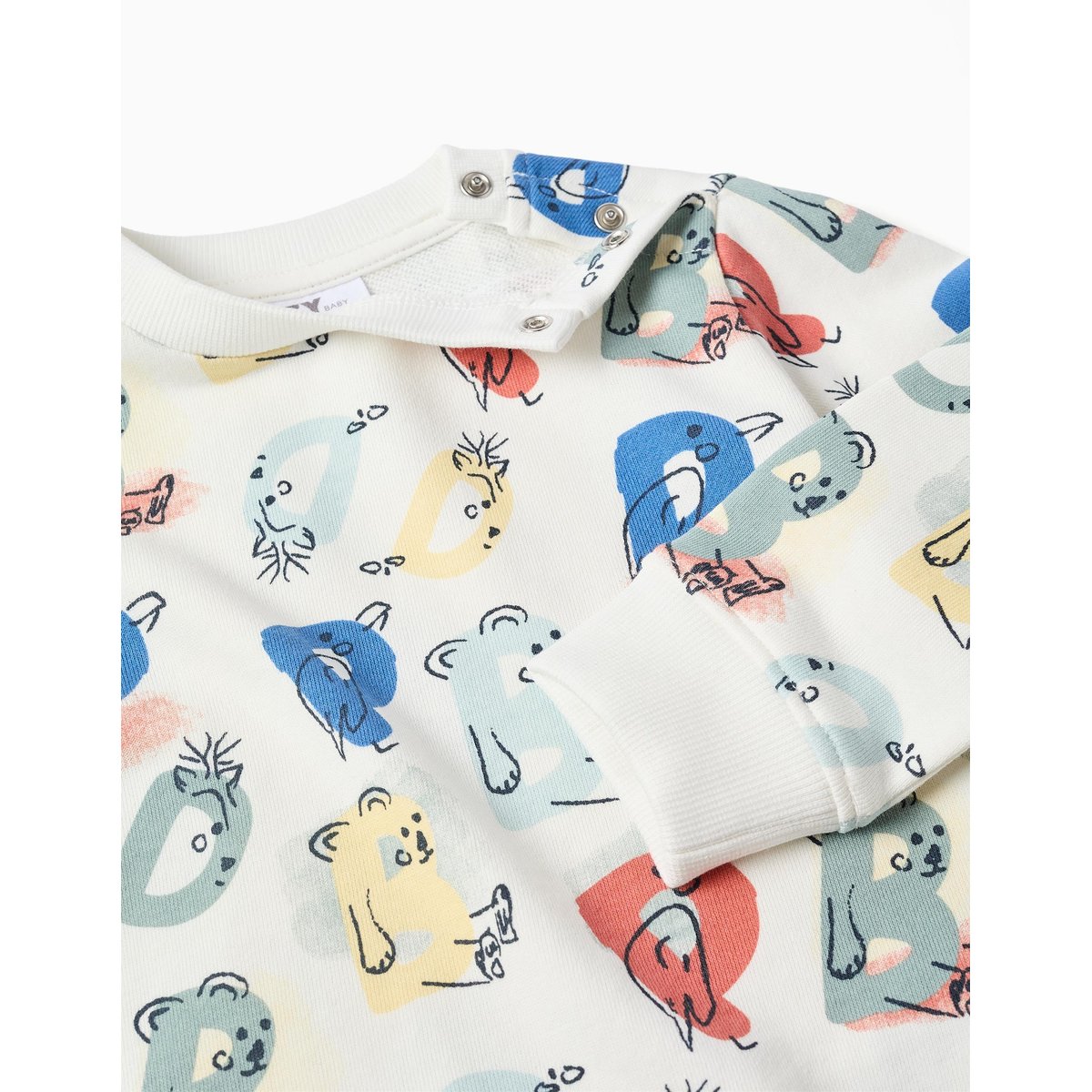 Ensemble de jogging avec lettres imprimées blanc, ZIPPY
