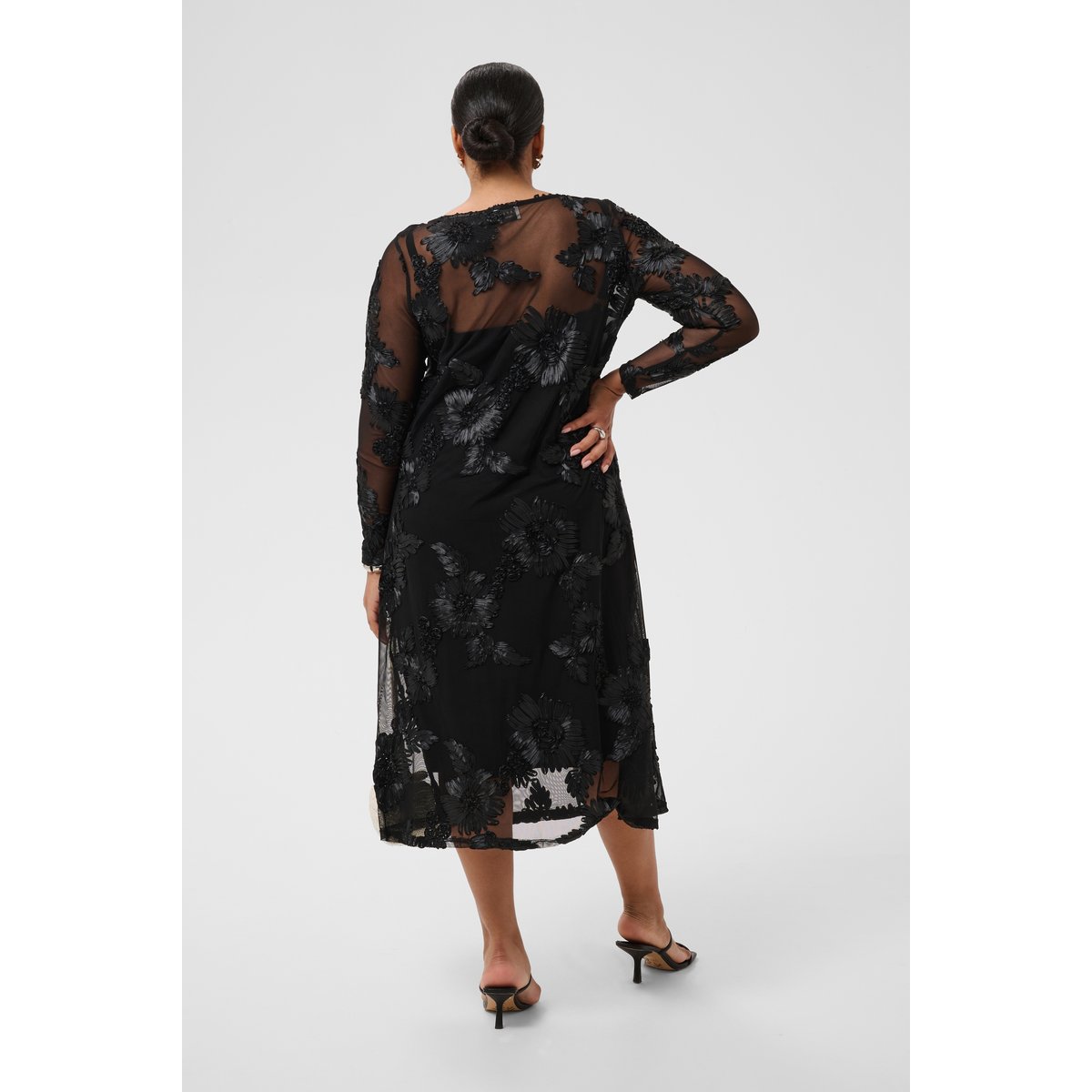Robe noir black deep, KAFFE CURVE