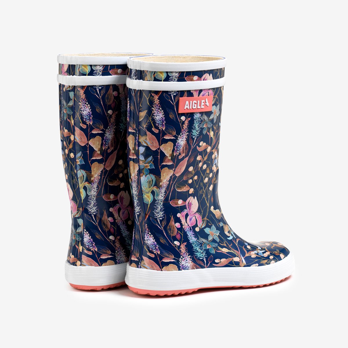 Bottes de pluie LOLLY POP PLAY UNISEX bleu marine, AIGLE
