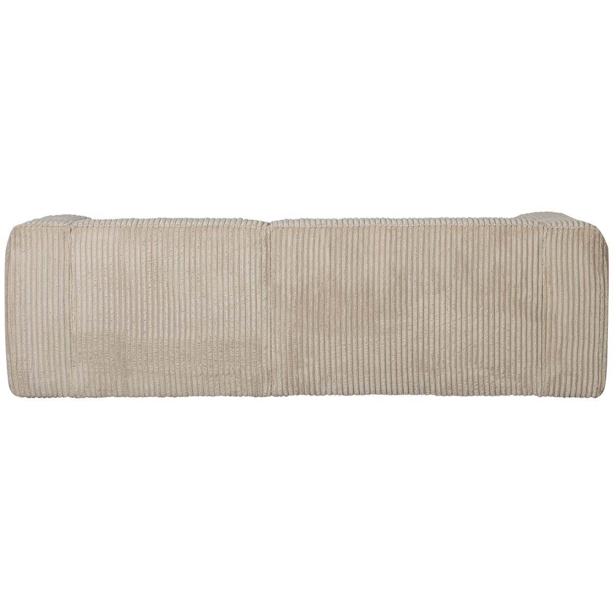 Canapé d'angle droit en tissu côtelé grossier BEAN beige, WOOOD