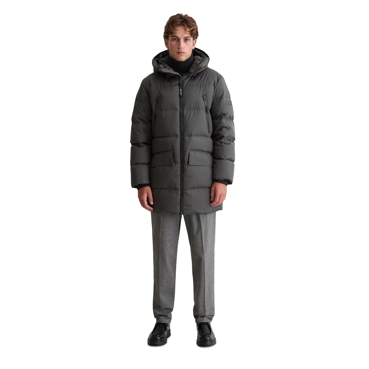 Doudoune bouffante regular avec des poches fonctionnelles gris foncé, MARC O'POLO