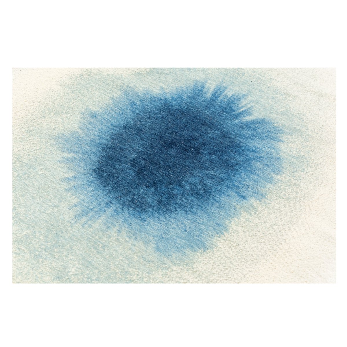 Tapis moderne tissé plat GLOBE bleu, NOVATREND