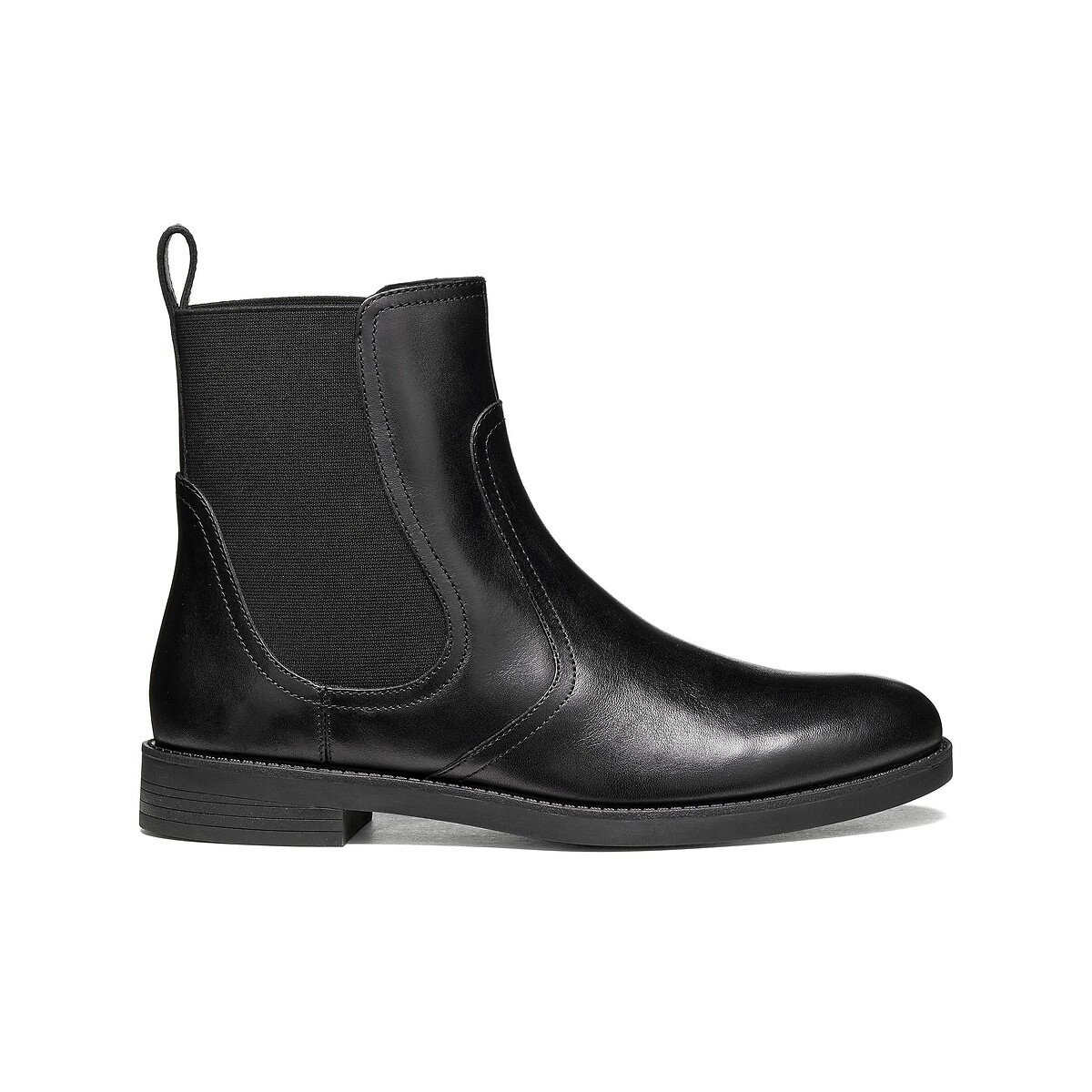 Bottines chelsea en cuir, ESMEENA noir, GEOX