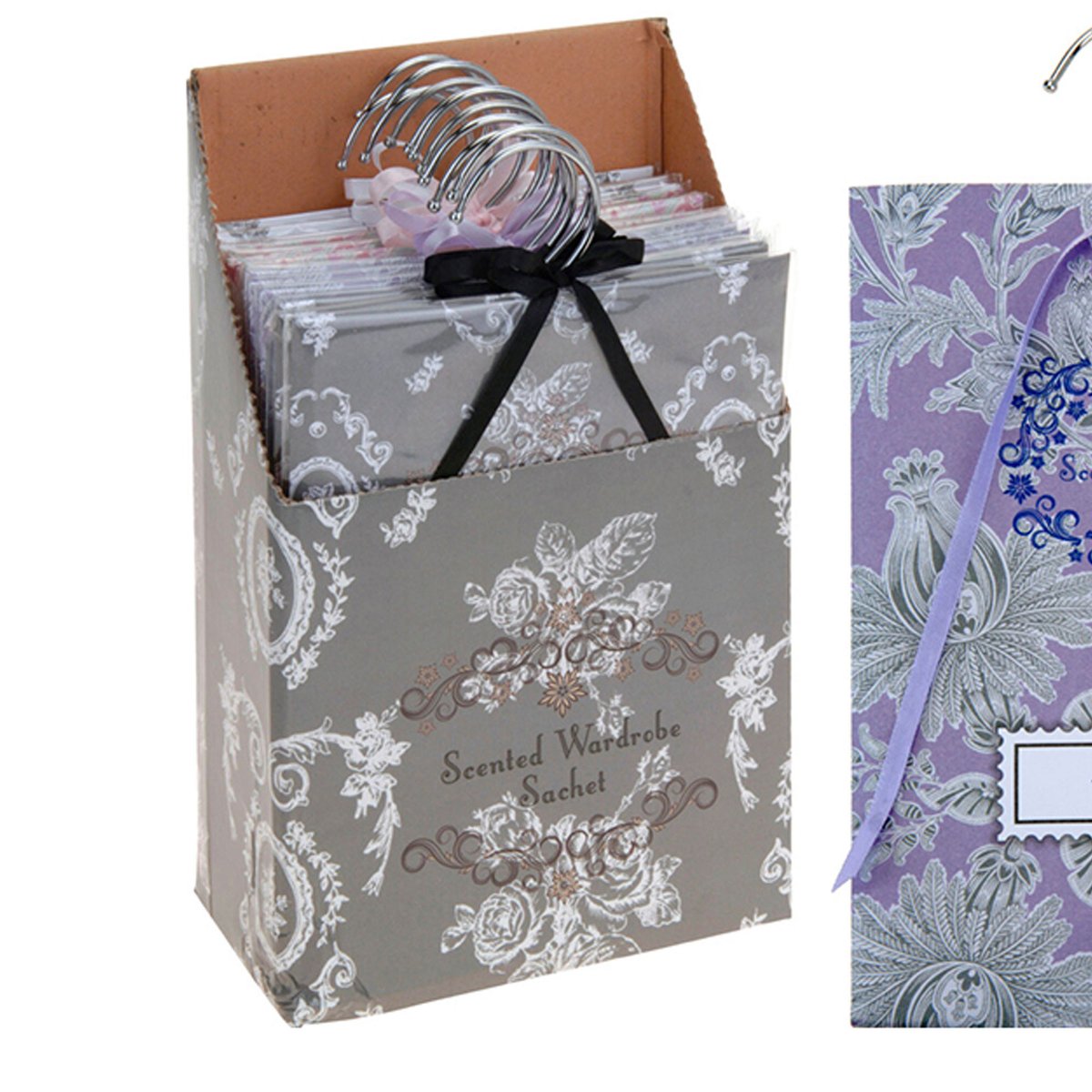 Set de 4 sachets parfumés pour armoires 17x23cm multicolore, WADIGA