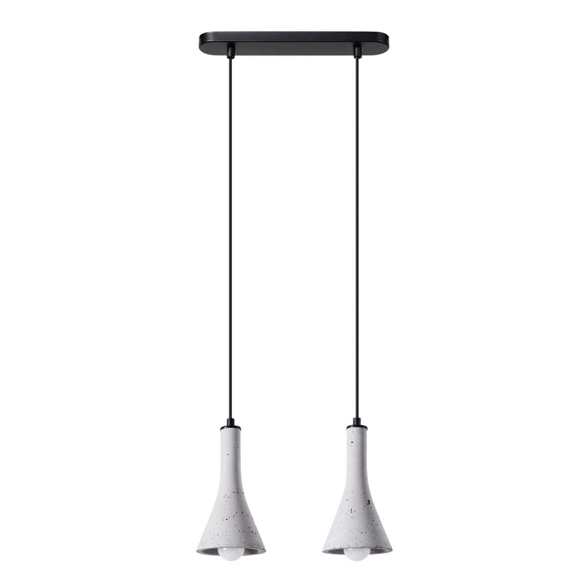 Suspension Béton Gris E14 2 Rea gris, EDEN
