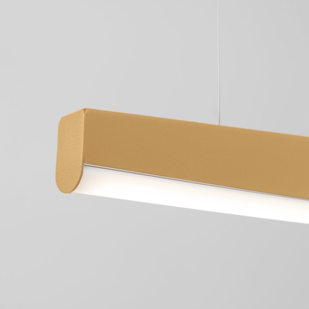 Suspension Acier Doré LED 1 Jorun doré, EDEN