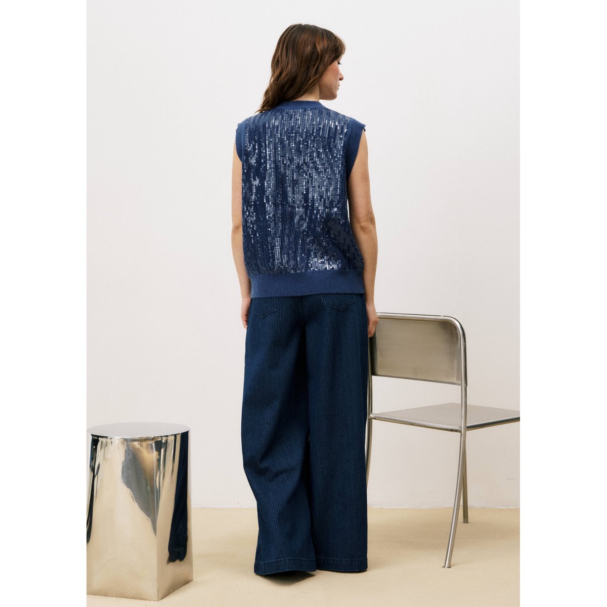 Jean en coton GAYNOR bleu jean, FRNCH