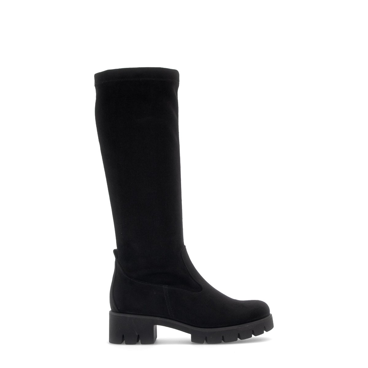 Bottes en textile à talon décroché noir velours, GABOR