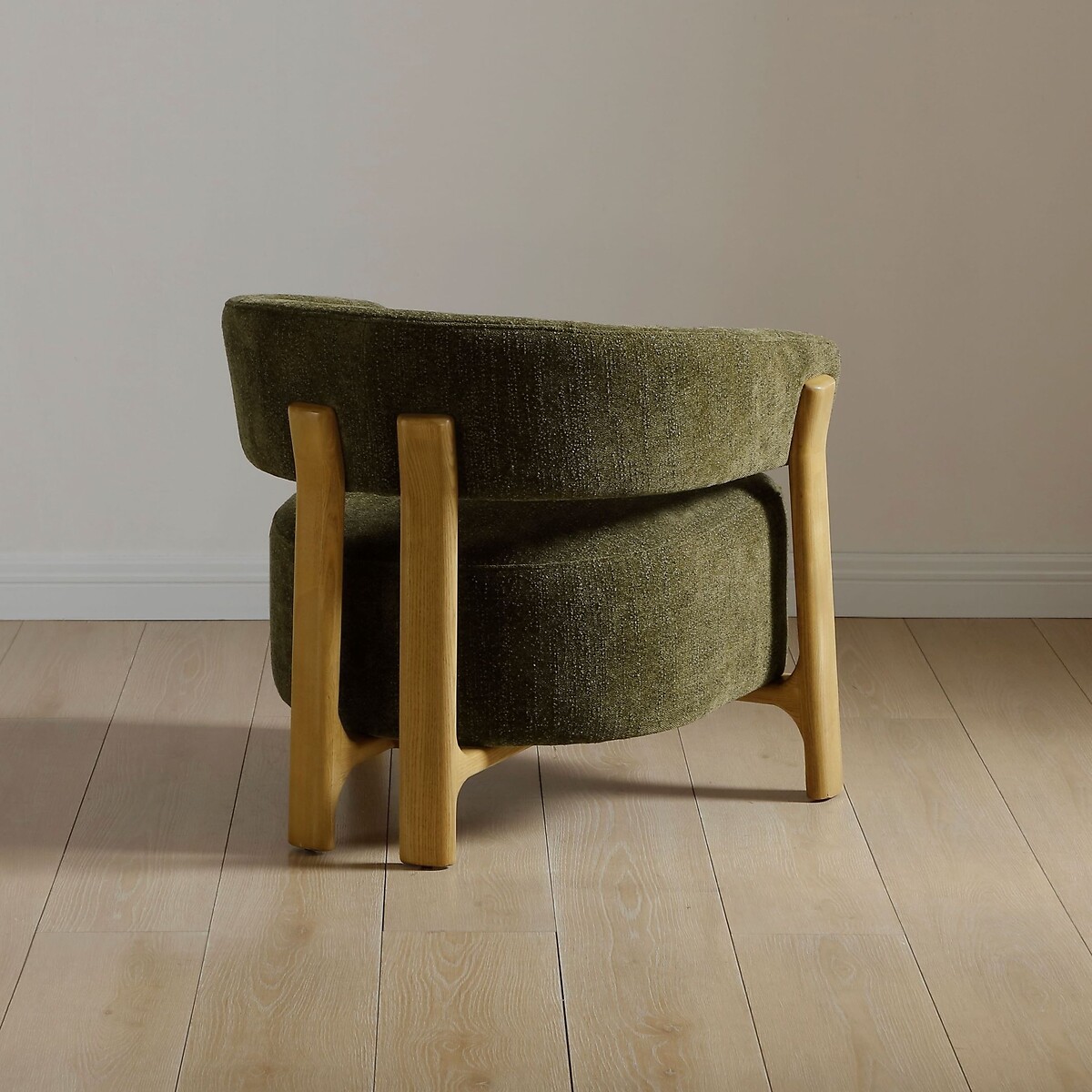 Ablo Curve Chenille Tub Chair olive, ÉDITÉ