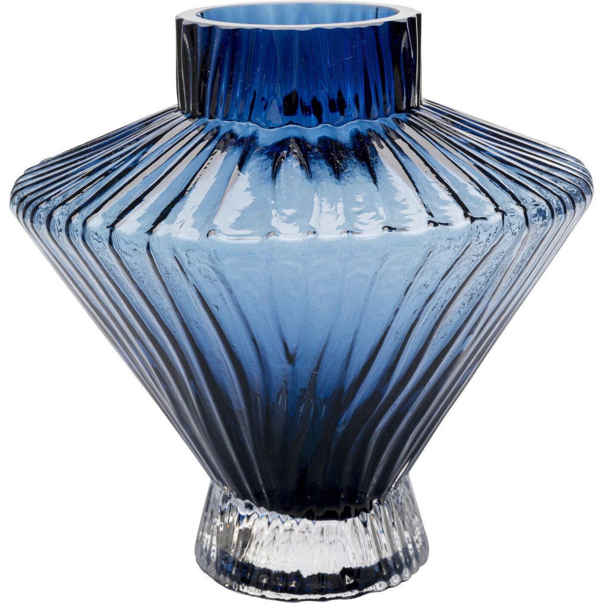 Vase en verre, DAPHNE bleu, KARE DESIGN