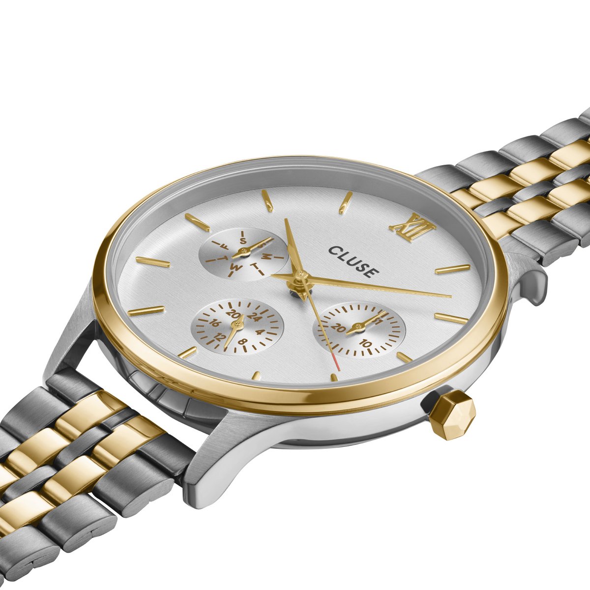 Montre Analogique  MINUIT MULTIFUNCTION argenté blanc argenté, CLUSE