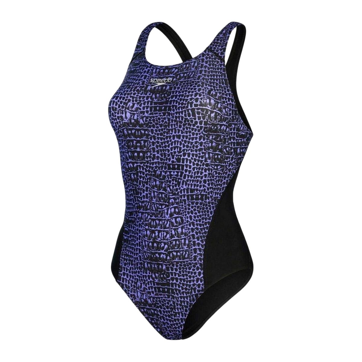 Maillot de bain 1 pièce motif/style imprimé serpent noir, SPEEDO