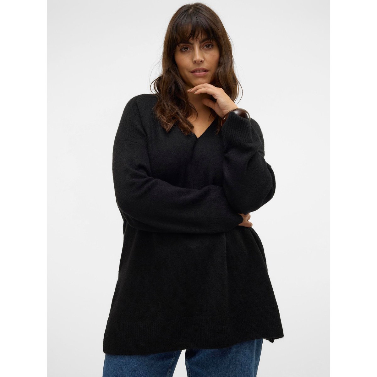 Pull En Maille noire - black, VERO MODA