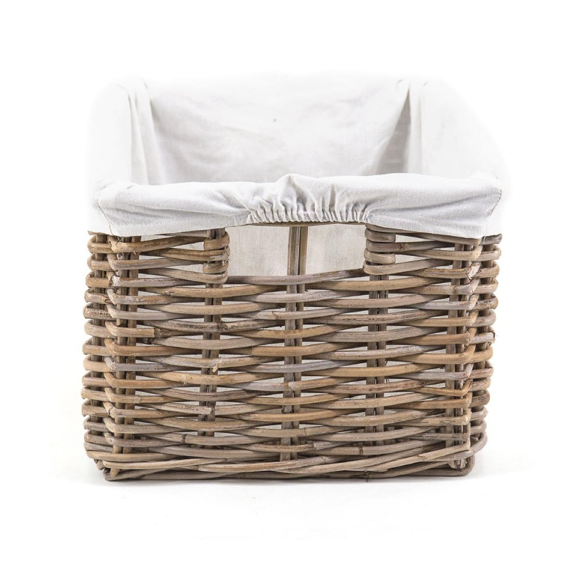 Panier rotin marron, DECORATION D’AUTREFOIS