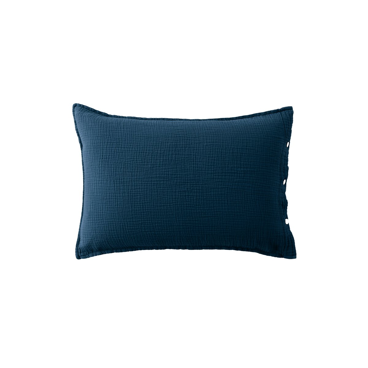 Taie d'oreiller rectangulaire gaze de coton INFINI III imprimé, CARRE BLANC