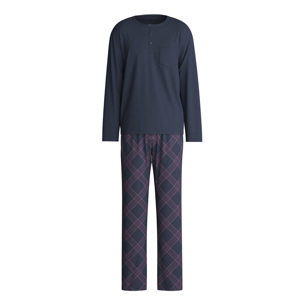 Pyjama, longue manches longues Coton RELAX COMFY saphir foncé, CALIDA