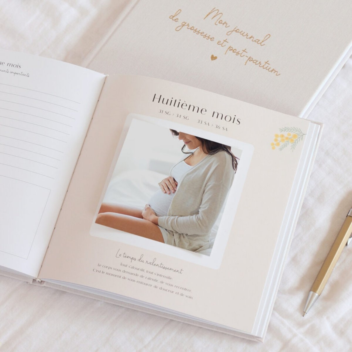Journal de grossesse et post-partum beige, ZÜ