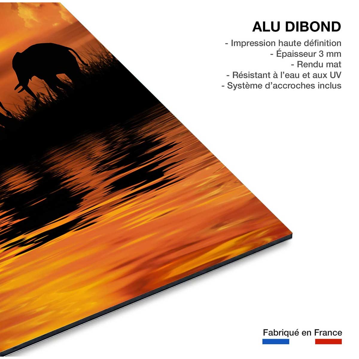 Tableau décoration africaine tableau alu dibond, HEXOA