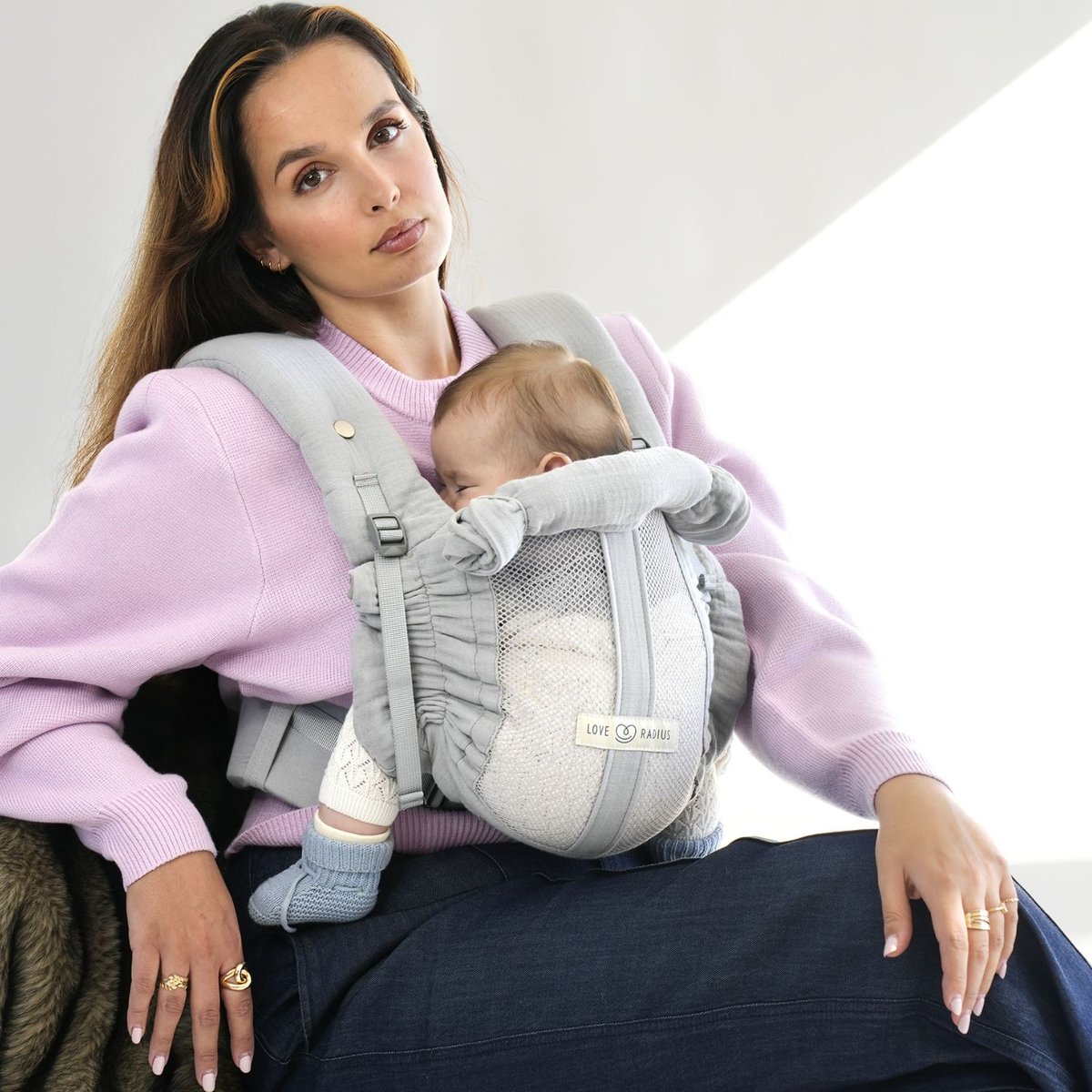 Porte bébé PhysioCarrier V2 gris, LOVE RADIUS