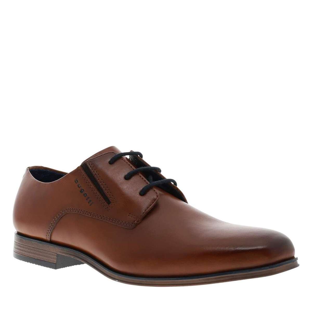 Derbies 313-A3S05 cuir talon décroché bas marron, BUGATTI