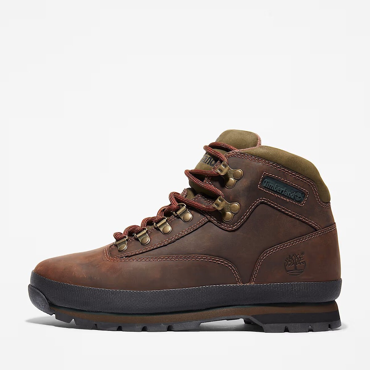 Botas de piel Euro Hiker Mide Lace marrón, TIMBERLAND