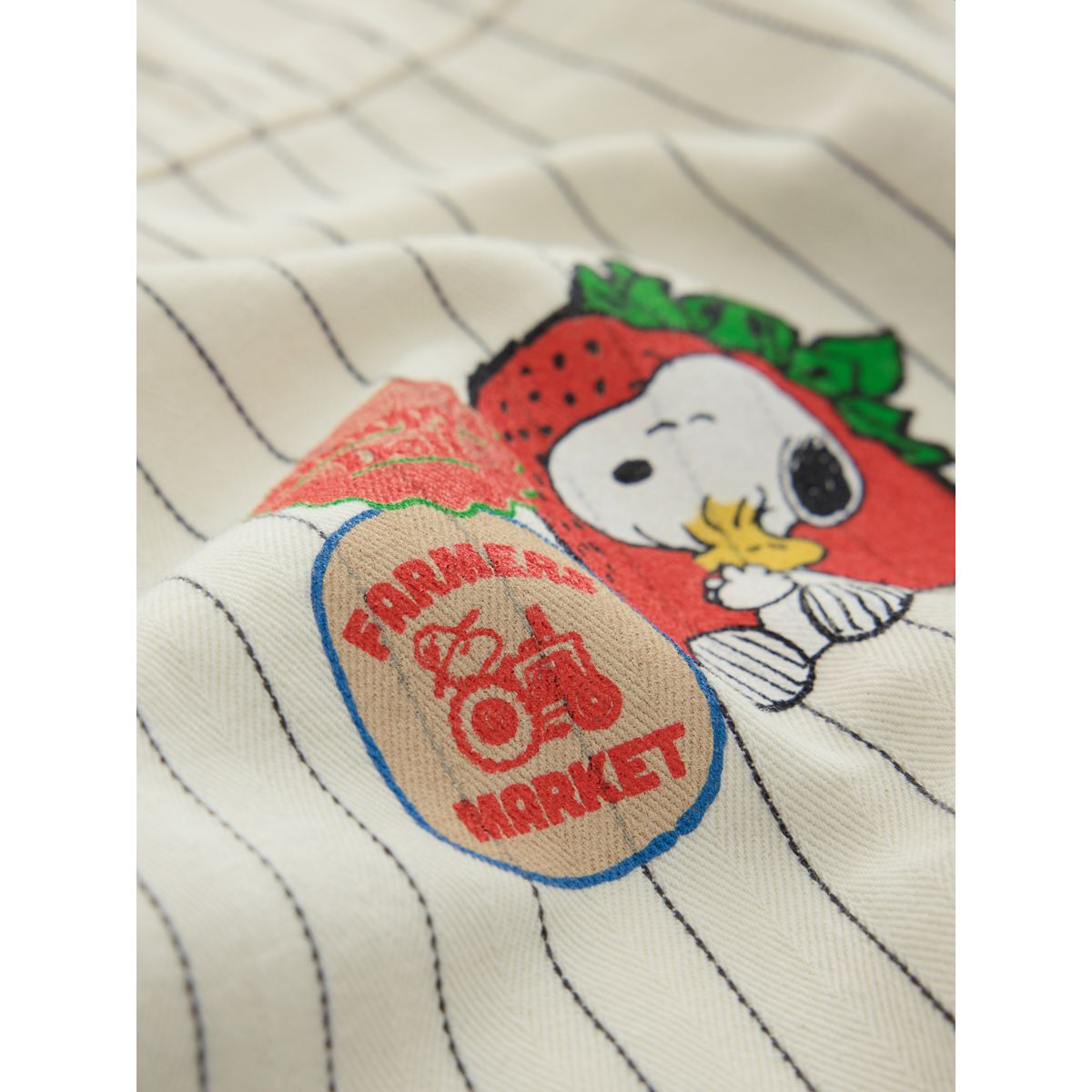 Chemise en jean décontractée à fraise snoopy écru/rose/rouge, NEXT