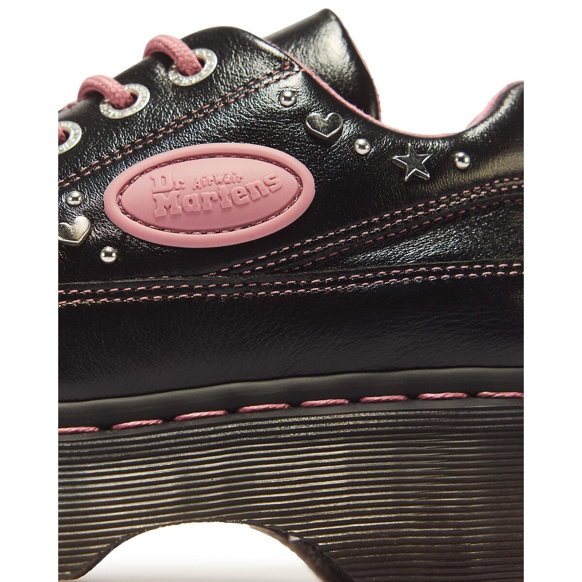 Derby in pelle, Buzz Milled Gloss nero , DR. MARTENS